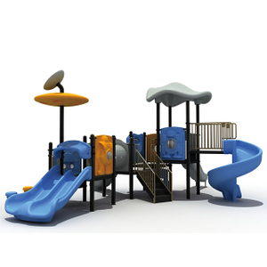 어린이 공상 과학 사용자 정의 가능한 우주 모듈 형 슬라이드 Playsets 놀이 공원을위한 야외 전원이 공급되지 않는 놀이터 장비